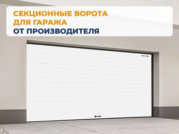 Cекционные ворота 2500х2050 мм белые DoorHan RSD02, kurgan.doorhan.ru