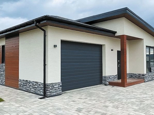 Cекционные ворота 3100х2600 мм антрацитовые DoorHan RSD02, kurgan.doorhan.ru